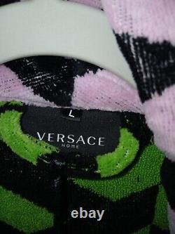 Versace Multicolor LaGreca Size Large Bathrobe Unisex