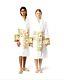 Versace Unisex Barocco Sleeve robe with all over print logo White Size L $550