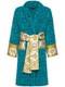 Versace Unisex Capri Blue 100% Cotton Belted Bathrobe Size 2XL