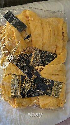 Versace Yellow Baroque Bathrobe Medium
