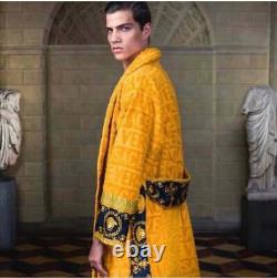 Versace bathrobe 100% cotton Robes comforter bathrobe bathing gown home yellow