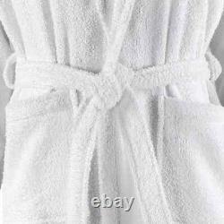 VidaXL Unisex Terry Bathrobe Cotton White XL GHB