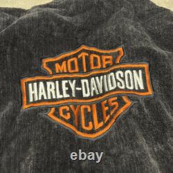Vintage 1967 USA Made Harley Davidson Bath Terry Robe Embroidered 100% Cotton