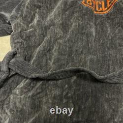 Vintage 1967 USA Made Harley Davidson Bath Terry Robe Embroidered 100% Cotton