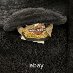 Vintage 1967 USA Made Harley Davidson Bath Terry Robe Embroidered 100% Cotton
