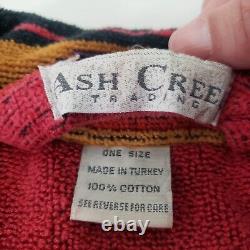 Vintage Ash Creek Southwestern Robe Cotton Tribal Belt Bathrobe Mens Size Large