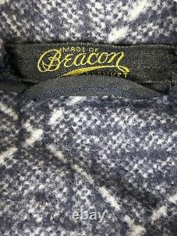Vintage Beacon Blanket, heavy Blue bath robe