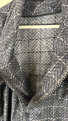 Vintage Beacon Blanket, heavy Blue bath robe