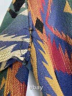 Vintage Beacon Blankets Aztec Geometric Print Bath Robe Size S/m USA Made Cotton
