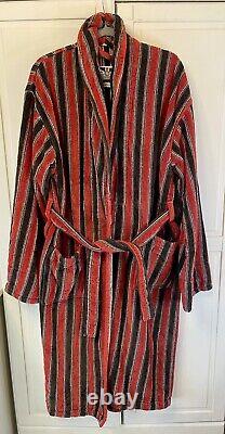 Vintage Bown of London Mens Thick Terry Bathrobe Dressing Gown Christmas Size XL