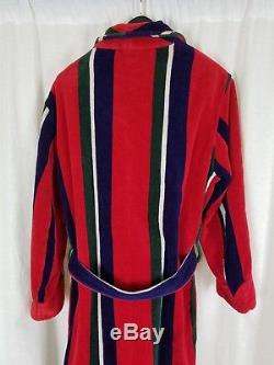 Vintage Brooks Brothers Heavyweight Terrycloth Bath Robe Tie Sash Belted Mens S
