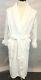 Vintage Brooks Brothers Men's Belted White Bath Robe Terry Cloth Size L