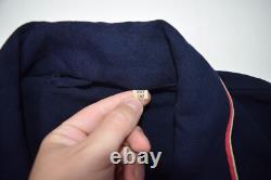 Vintage Brooks Brothers Robe Mens M Wool Navy Red Trim Bath Belted Shawl 60s