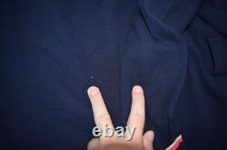 Vintage Brooks Brothers Robe Mens M Wool Navy Red Trim Bath Belted Shawl 60s