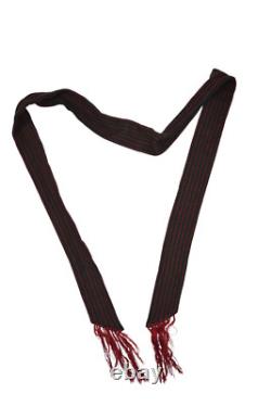 Vintage Brooks Brothers Robe Mens M Wool Navy Red Trim Bath Belted Shawl 60s