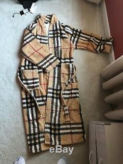 Vintage Burberry Robe Bathrobe Check London Italy