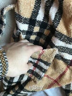 Vintage Burberry Robe Bathrobe Check London Italy