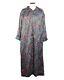Vintage CHRISTIAN DIOR Loungewear Satin Multicolor Paisley Bathrobe Size M