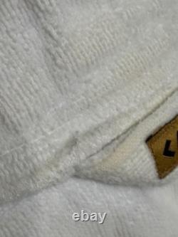 Vintage Caesars Palace Hotel Belted Cotton Bath Spa Robe Gold OS Unisex White