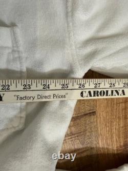 Vintage Caesars Palace Hotel Belted Cotton Bath Spa Robe Gold OS Unisex White