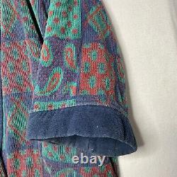 Vintage Christian Dior Bath Robe Colorful Rare Bathrobe Made In Turkey