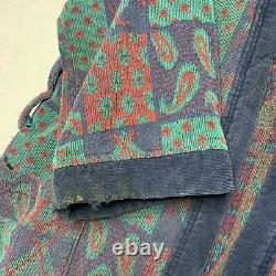 Vintage Christian Dior Bath Robe Colorful Rare Bathrobe Made In Turkey