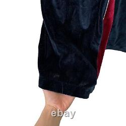 Vintage Christian Dior Bath Robe Men's One Size Velvet Logo Embroidery Monsieur