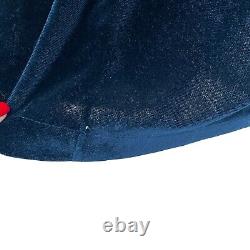 Vintage Christian Dior Bath Robe Men's One Size Velvet Logo Embroidery Monsieur