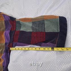 Vintage Christian Dior Le Connaisseur Long Bathrobe Purple Blue Teal Red Plaid