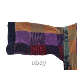 Vintage Christian Dior Le Connaisseur Long Bathrobe Purple Blue Teal Red Plaid