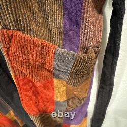 Vintage Christian Dior Le Connaisseur Terry Cloth Colorblock Bathrobe Mens OS