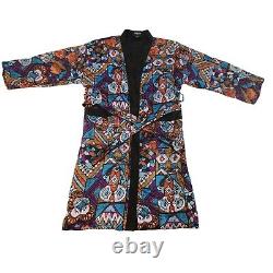 Vintage Christian Dior Monsieur BathRobe One Size Terry Cloth Long Multicolor