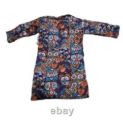 Vintage Christian Dior Monsieur BathRobe One Size Terry Cloth Long Multicolor