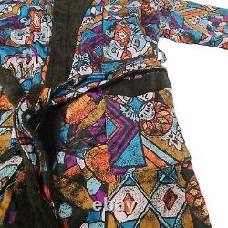 Vintage Christian Dior Monsieur BathRobe One Size Terry Cloth Long Multicolor