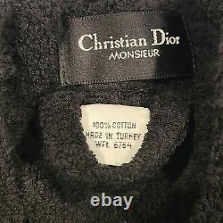 Vintage Christian Dior Monsieur BathRobe One Size Terry Cloth Long Multicolor