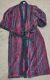 Vintage Christian Dior Monsieur Bath Robe One Size Cotton Retro Paisley 90s