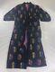 Vintage Christian Dior Monsieur Bath Robe One Size Cotton Retro Paisley 90s