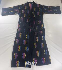 Vintage Christian Dior Monsieur Bath Robe One Size Cotton Retro Paisley 90s