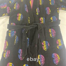 Vintage Christian Dior Monsieur Bath Robe One Size Cotton Retro Paisley 90s