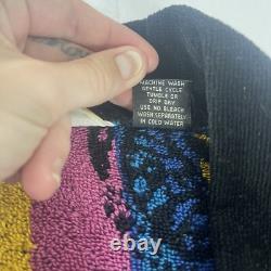 Vintage Christian Dior Monsieur Bath Robe One Size Cotton Retro Paisley 90s