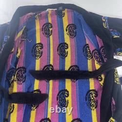 Vintage Christian Dior Monsieur Bath Robe One Size Cotton Retro Paisley 90s