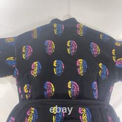 Vintage Christian Dior Monsieur Bath Robe One Size Cotton Retro Paisley 90s