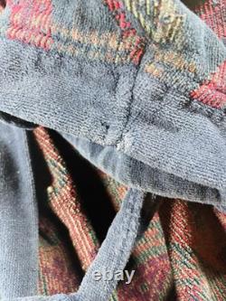 Vintage Christian Dior Monsieur OS Robe Paisley Terry Cloth Bathrobe Old Money