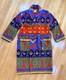 Vintage Cypress Colorful Aztec Bathrobe One Size Terry Cloth Cotton Belted Robe