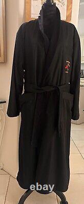 Vintage Cypress Hotel & Spa Bathrobe Spa Robe Lined Black OSFA