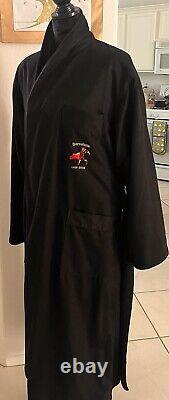 Vintage Cypress Hotel & Spa Bathrobe Spa Robe Lined Black OSFA
