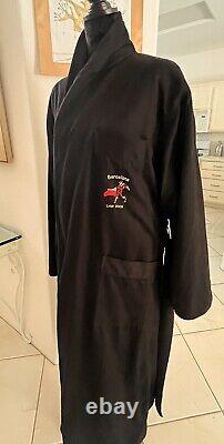 Vintage Cypress Hotel & Spa Bathrobe Spa Robe Lined Black OSFA