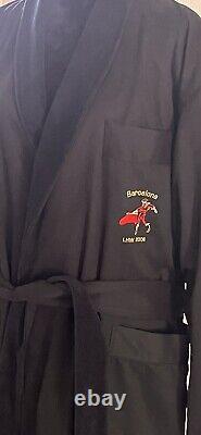 Vintage Cypress Hotel & Spa Bathrobe Spa Robe Lined Black OSFA