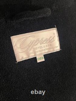 Vintage Cypress Hotel & Spa Bathrobe Spa Robe Lined Black OSFA
