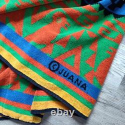 Vintage Cypress Juana Berner Aztec Southwestern Terry Cotton Robe Bathrobe